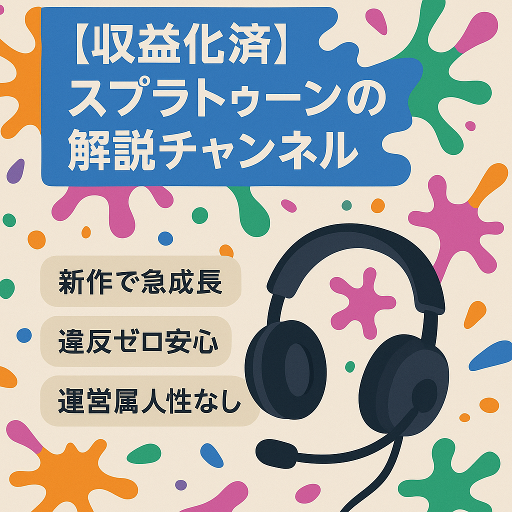 【収益化済】スプラトゥーンの解説チャンネル
