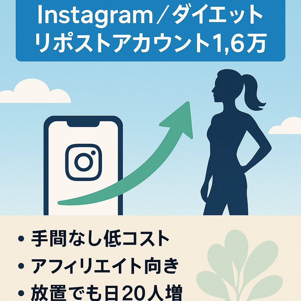 【Instagramフォロワー1.6万人！】平均2万インプレッション越えのダイエットリポストアカウント