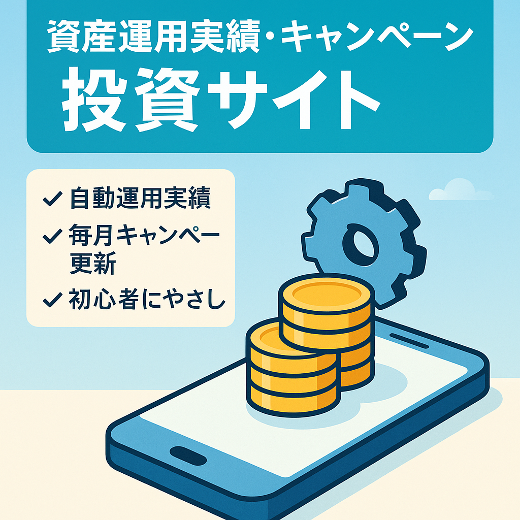 初心者でもできるほったらかし資産運用(ロボアド・クラファンなど)の実績やキャンペーンをまとめた個人投資サイト