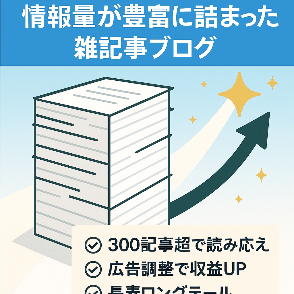 【記事数が300記事以上】情報量が豊富に詰まった雑記事ブログ