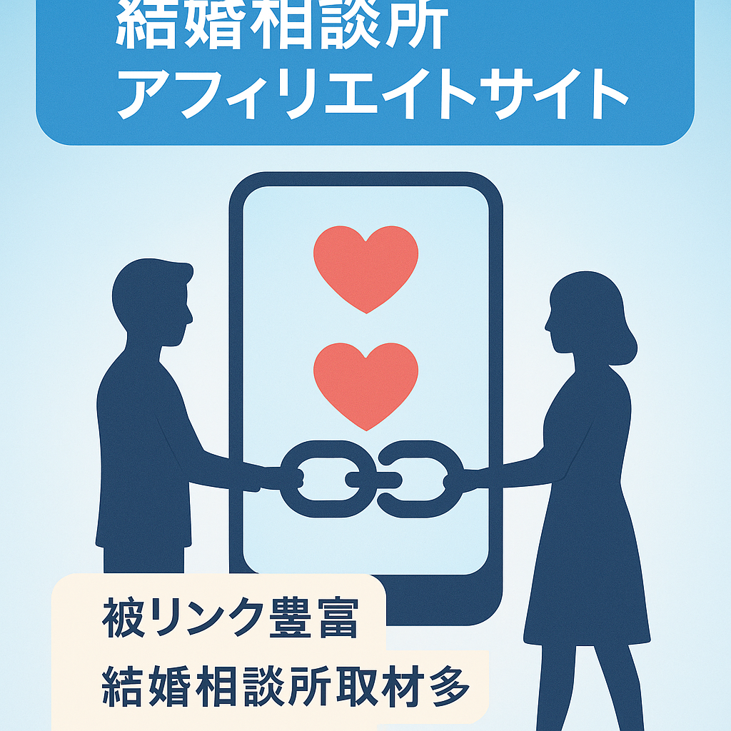 【被リンク多数獲得】マッチングアプリ・結婚相談所のアフィリエイトサイト