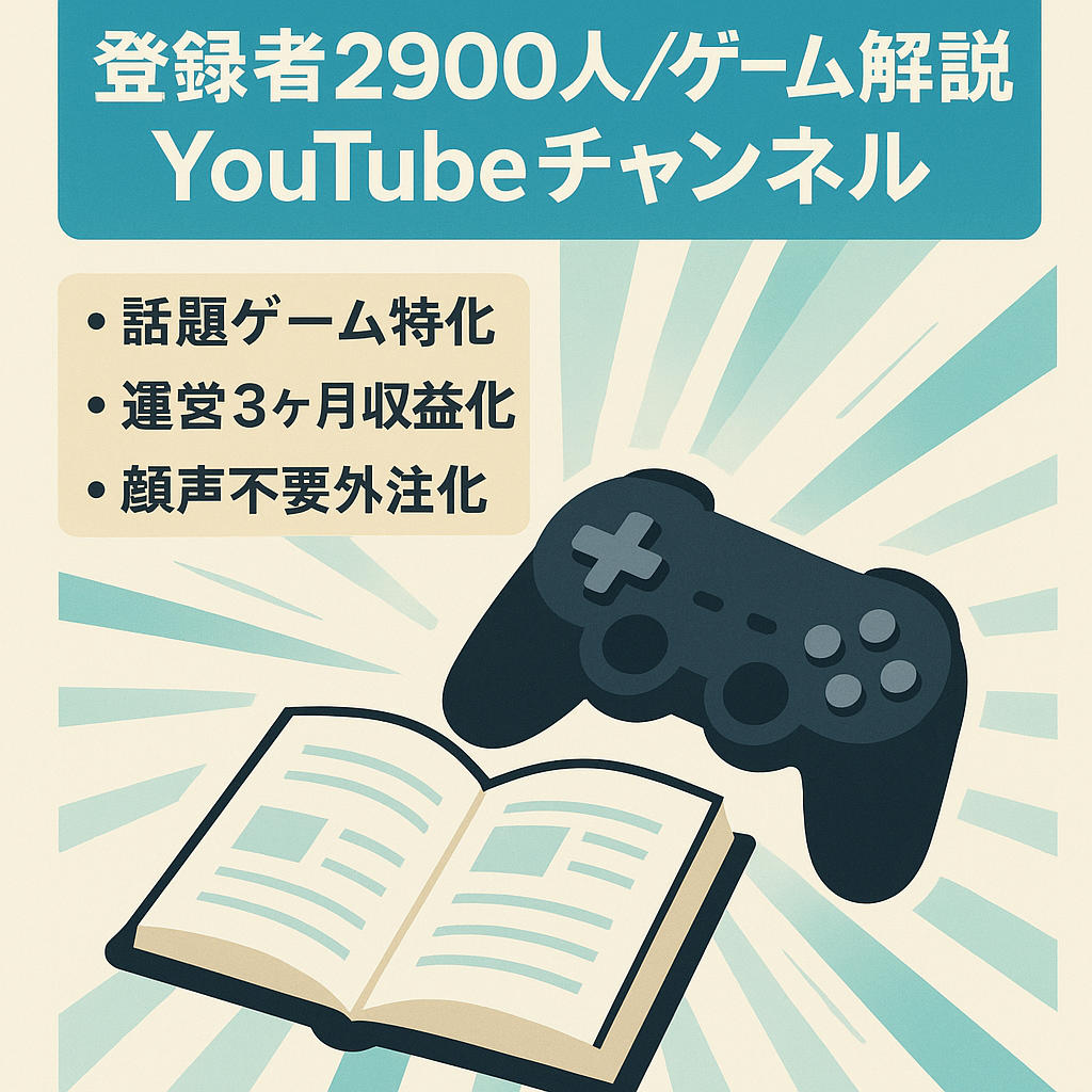 【チャンネル登録者2900人】人気タイトルプロゲーマーのゆっくり解説チャンネル【運営3ヶ月・属人性なし】