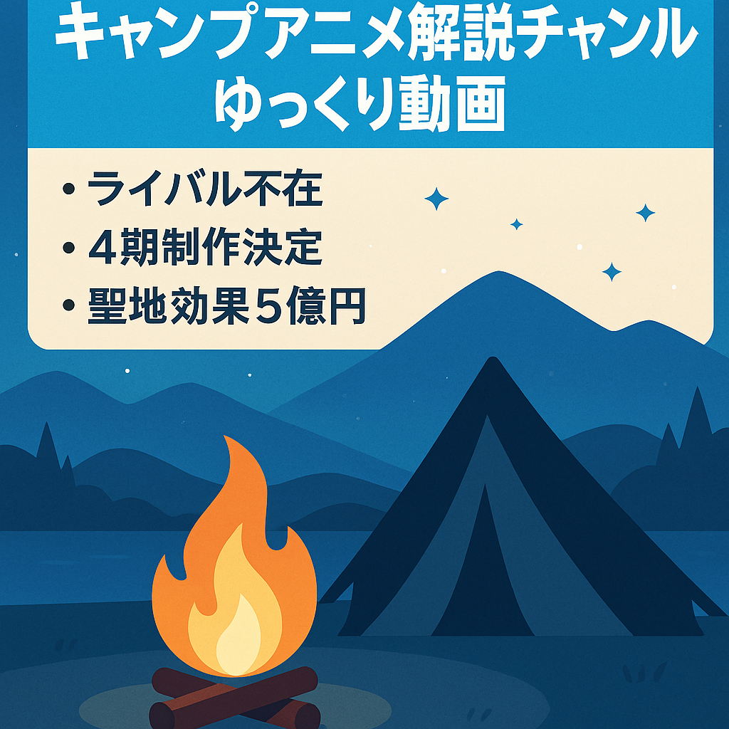 【ライバル不在/ネタ豊富】大人気キャンプアニメ(ゆるキャン△)のゆっくり解説チャンネル【非属人/立ち絵なし】