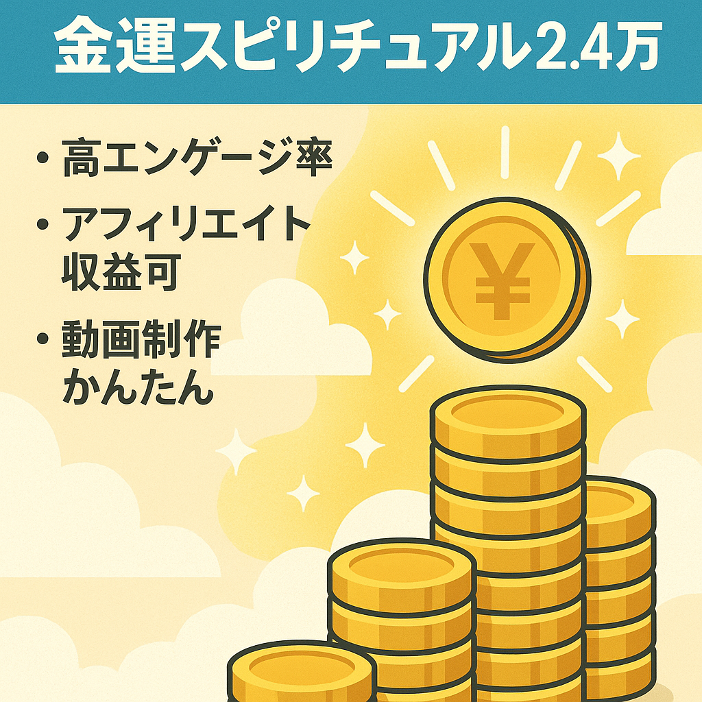 【訳アリ】2.4万フォロワー金運スピリチュアル系【TikTok】