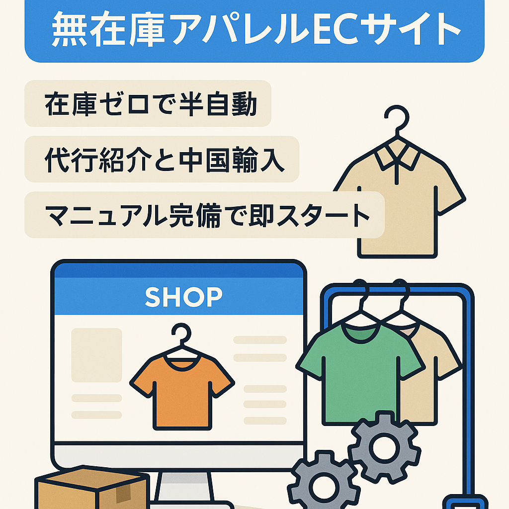 【初月売上16万円達成！！】Shopify・無在庫アパレルECサイト！