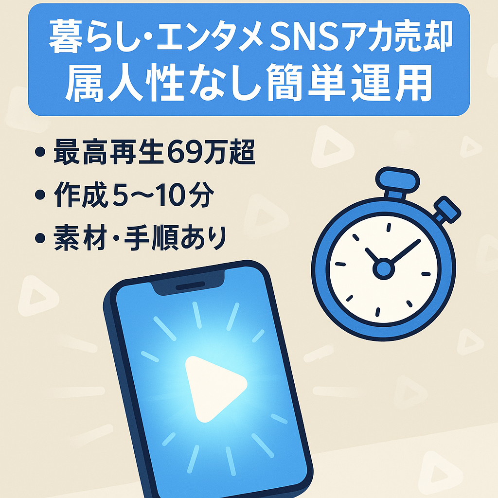 【投稿作成時間5-10分】暮らし・エンタメアカウント/属人性なしの簡単運用