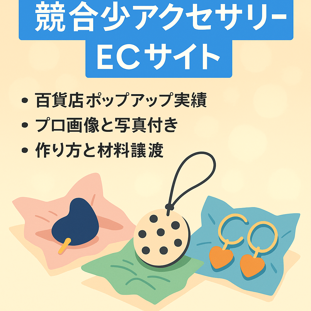 競合ほぼなし！商品数が少なく運営が簡単！ユニークなアクセサリーECサイト