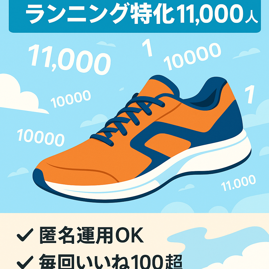 【Twitterフォロワー11000人】【ランニング完全特化】