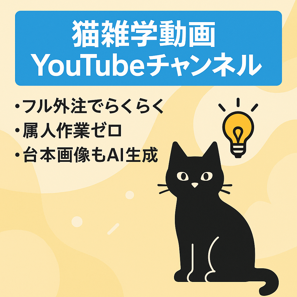 【急成長中】猫の雑学動画YouTube【フル外注化済み】