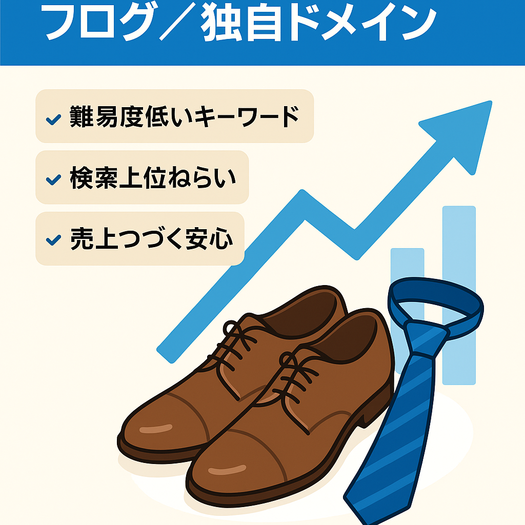 【継続的に売上があり】メンズファッションブログ　DA34のワンオーナードメイン