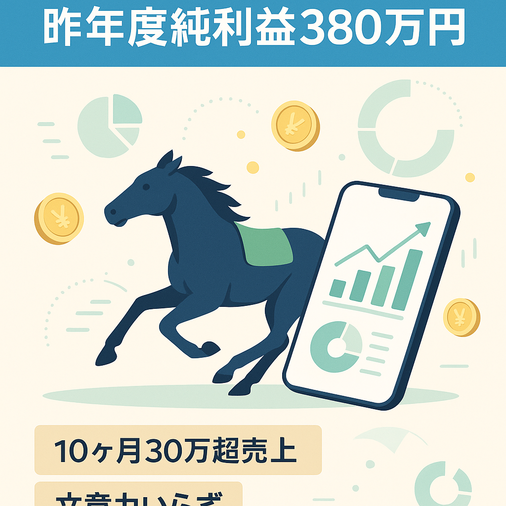 最終値下げ！【昨年度純利益380万円】競馬予想に特化したSNSアカウント【完全外注可能】