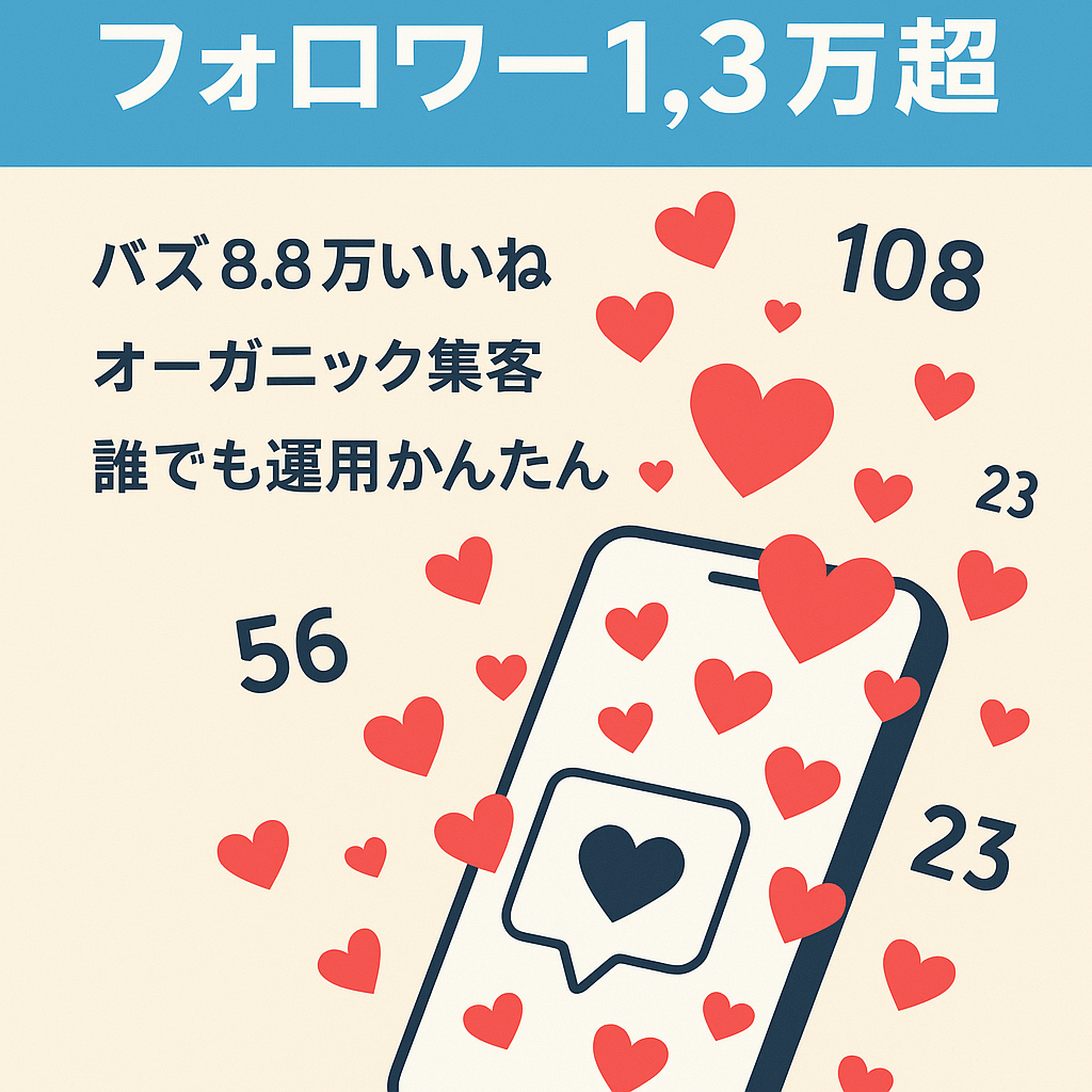 【Tiktok フォロワー13000以上】オーガニックユーザー多数の恋愛tipsアカウント