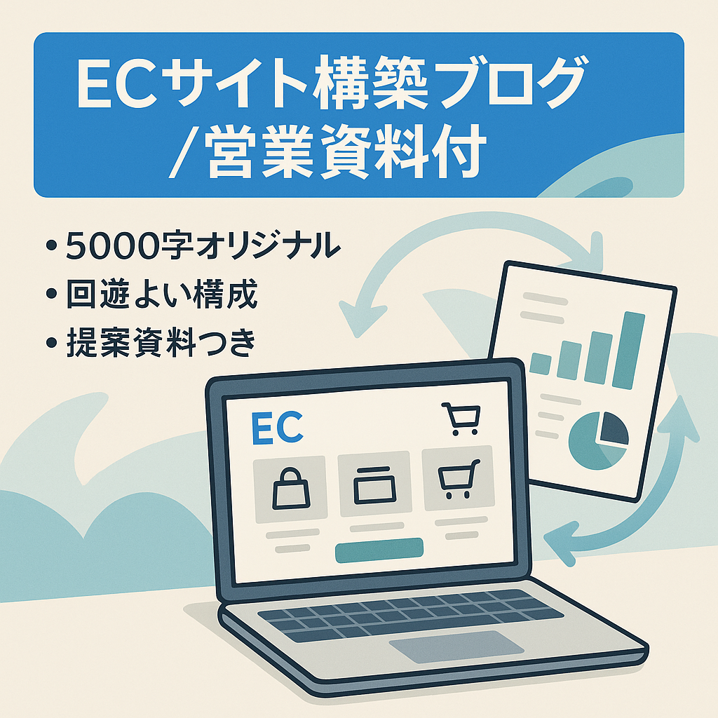 ECサイト構築推進用ブログ（現在更新停止中）営業資料付！