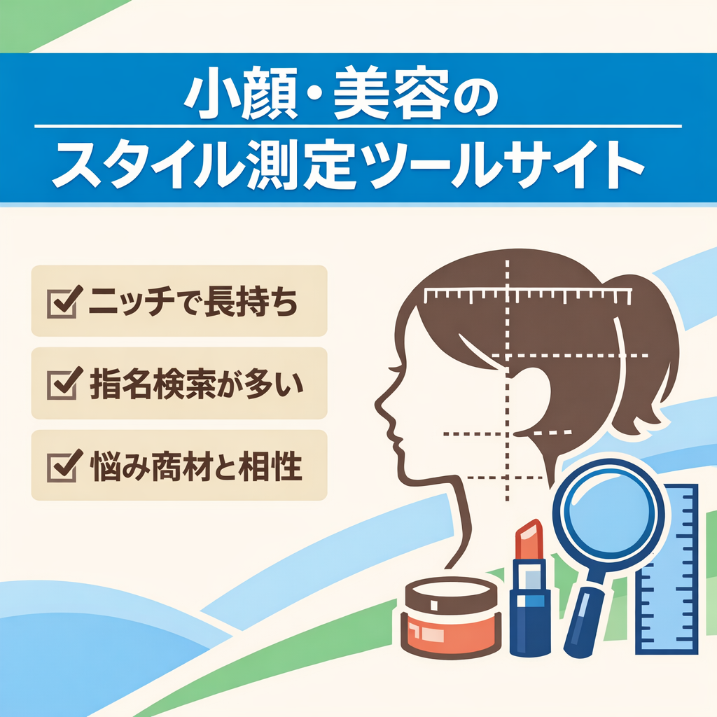 【小顔・美容・コンプレックス・指名検索多め】スタイル測定ツールサイト