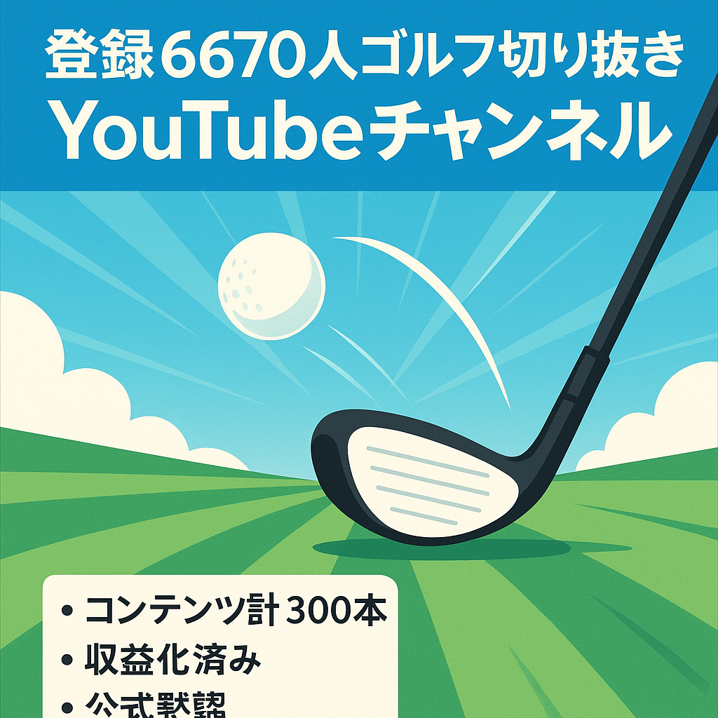 【チャンネル登録者6670人】ゴルフ系Youtuberの切り抜きチャンネル