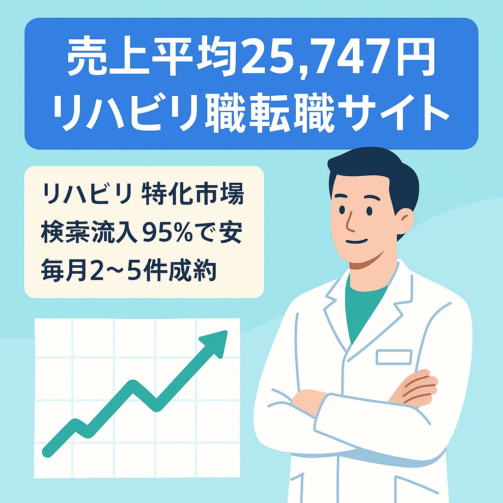 【売上平均25,747円】理学療法士・作業療法士・言語聴覚士の転職特化サイト