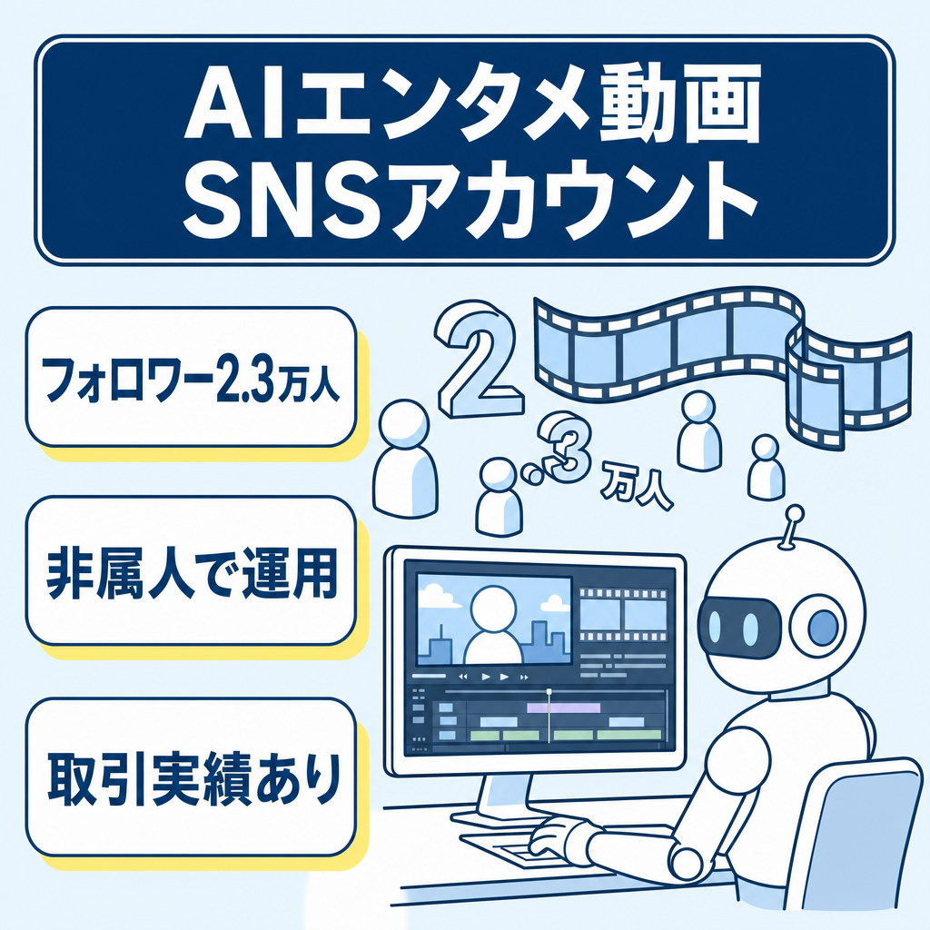 【総フォロワー22,800人以上！】AIを使ったエンタメ動画！ラッコM&A取引実績あり