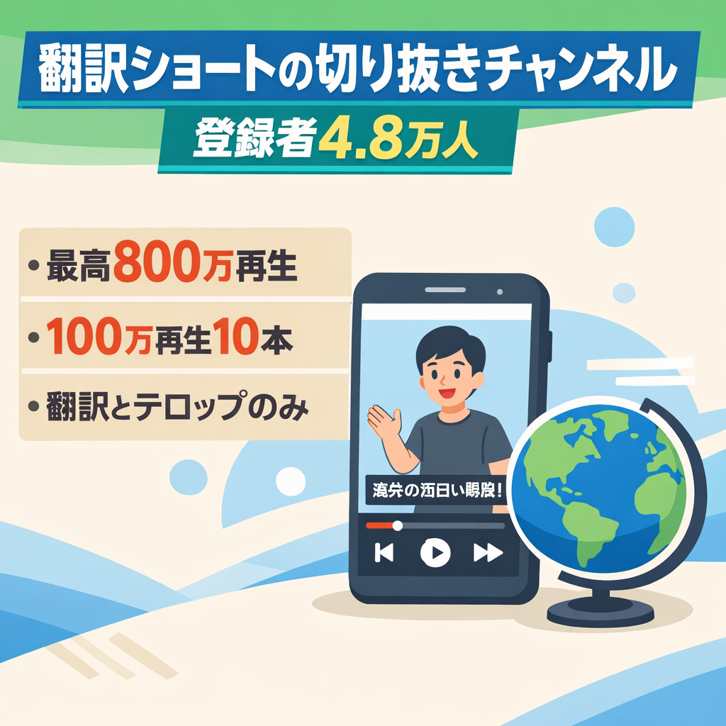 切り抜き：【登録者4.8万人】海外インフルエンサー翻訳ショート