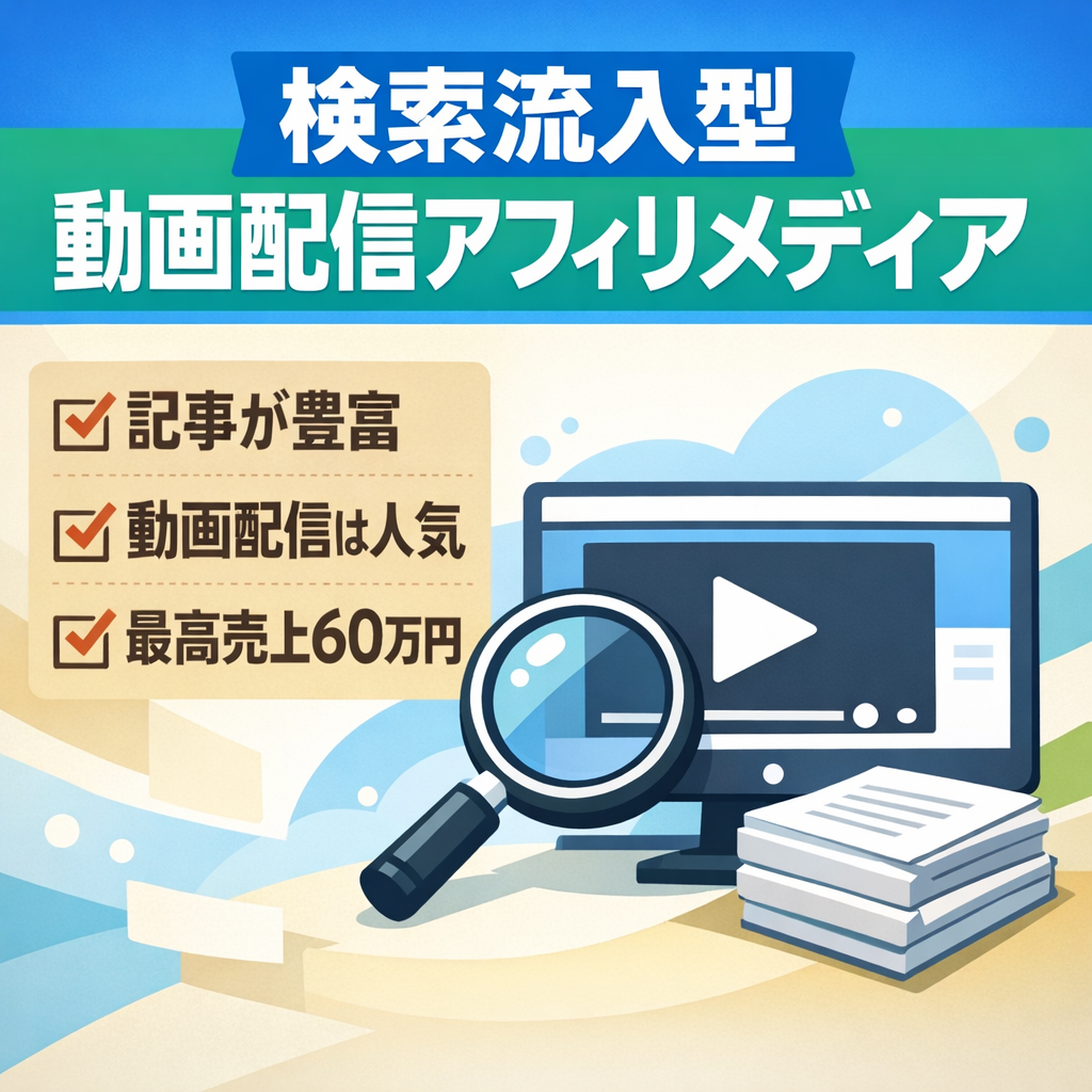 【SEOメディア】U-NEXTなどのVODアフィリエイトメディア