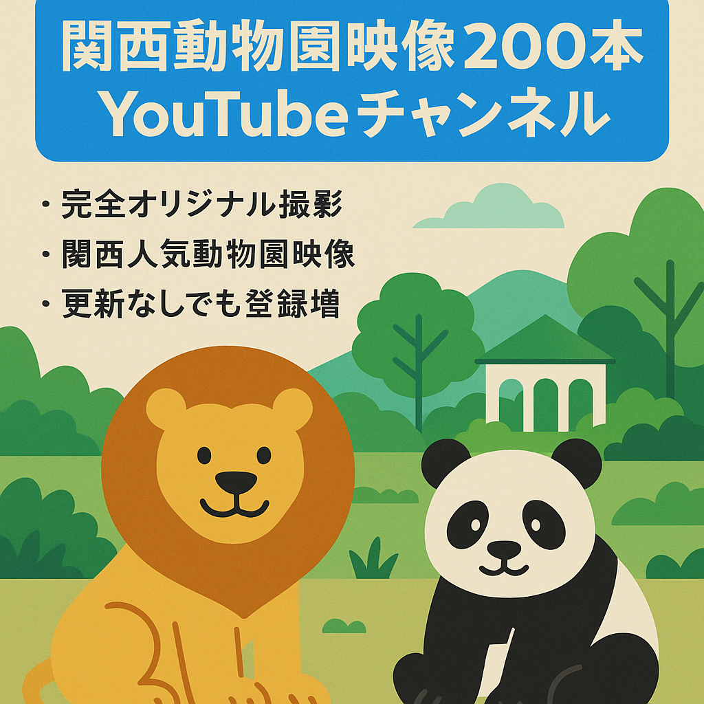 【動物映像約200本】関西の動物園中心のYouTubeチャンネル（全てオリジナル映像）