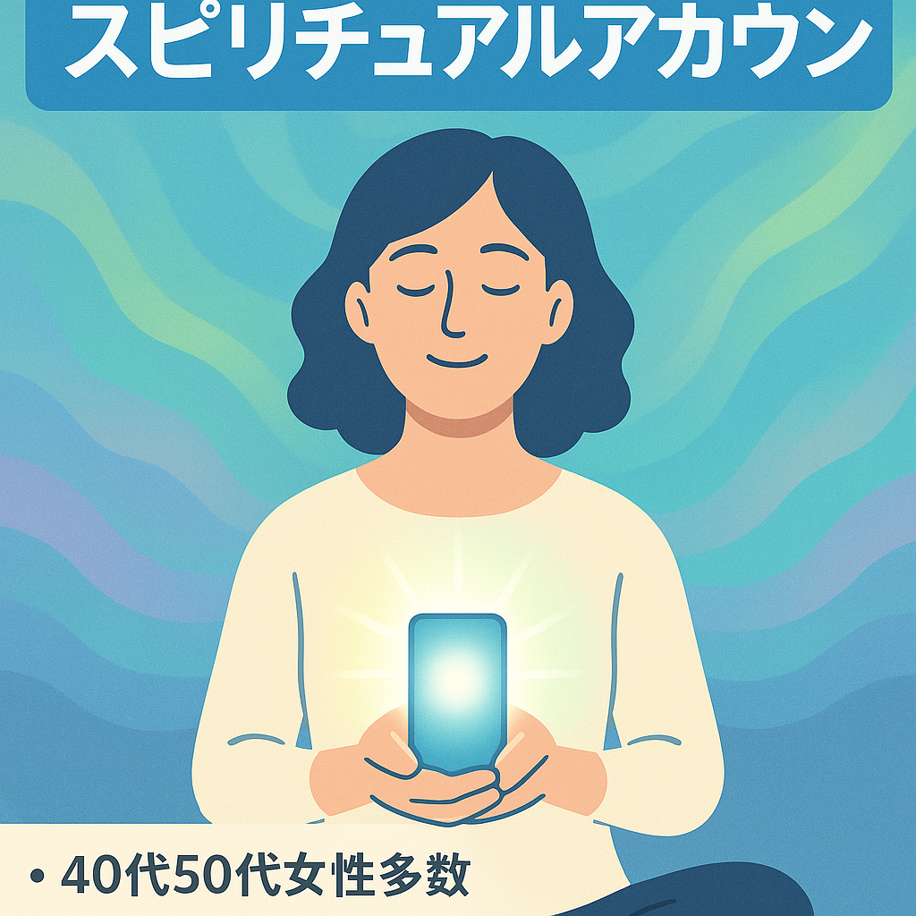 【TikTokフォロワー1万人以上】40代50代女性6割フォロワースピリチュアル系アカウント【LINE公式アカウント1,878名】