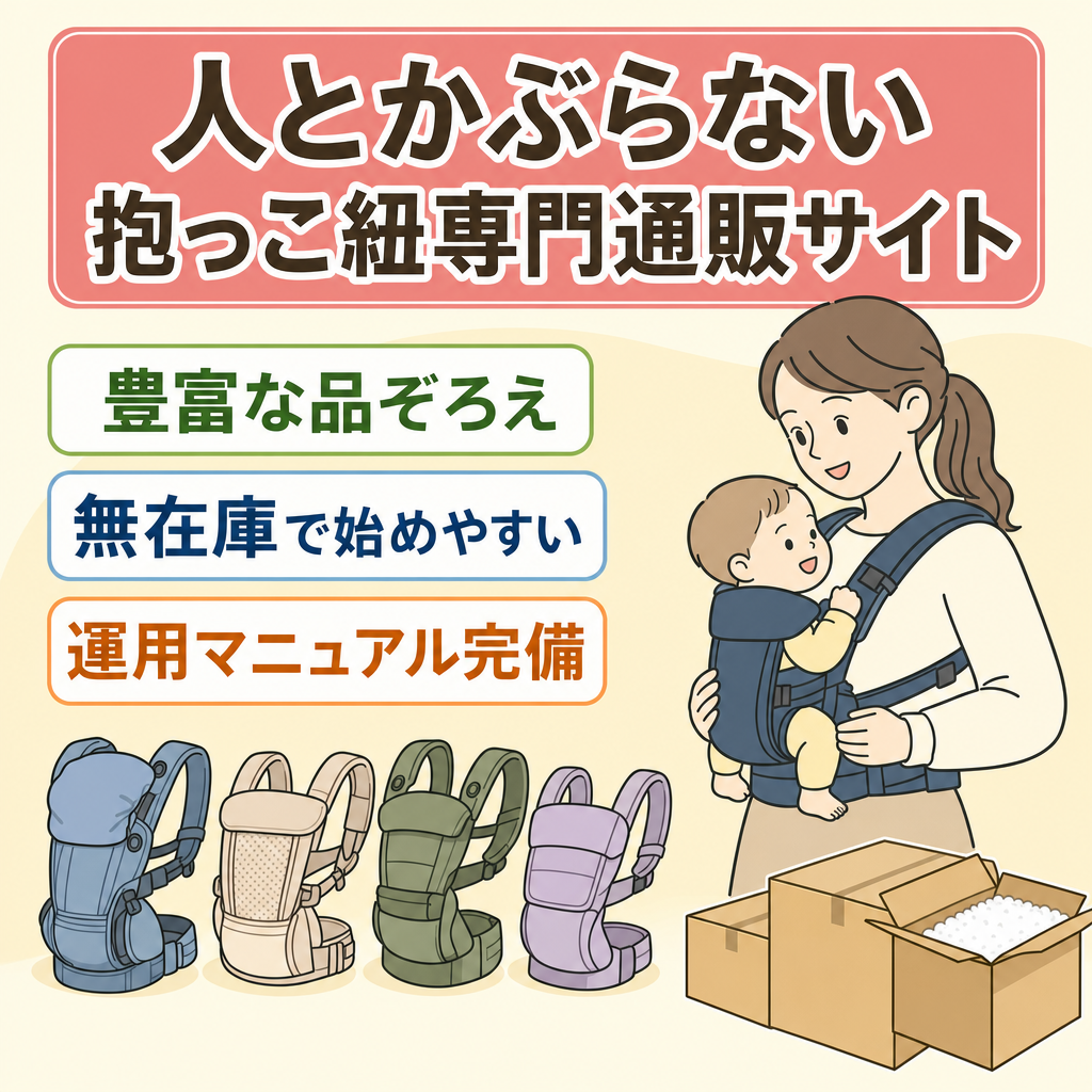 赤ちゃんが喜ぶ！人とかぶらない抱っこ紐専門通販サイト