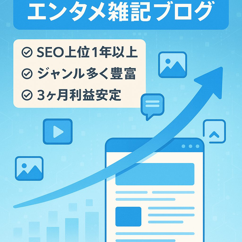 Wordpressアフィ/エンタメメインの雑記blog SEO対策により上位表示記事多数有り