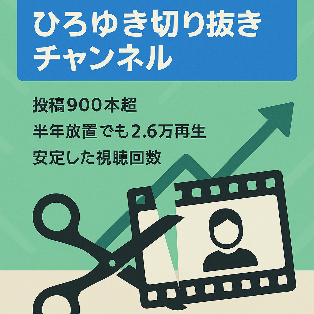 【Youtube収益化済み】ひろゆき切り抜きチャンネル
