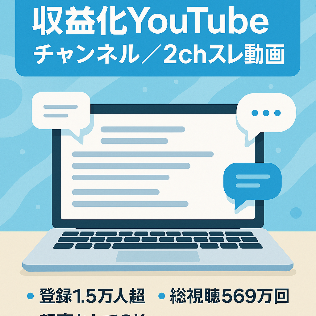 【収益化済！YouTubeチャンネル登録者数1.5万人超】2chスレ風動画：ショート動画がバズり中（総視聴回数569万回！)