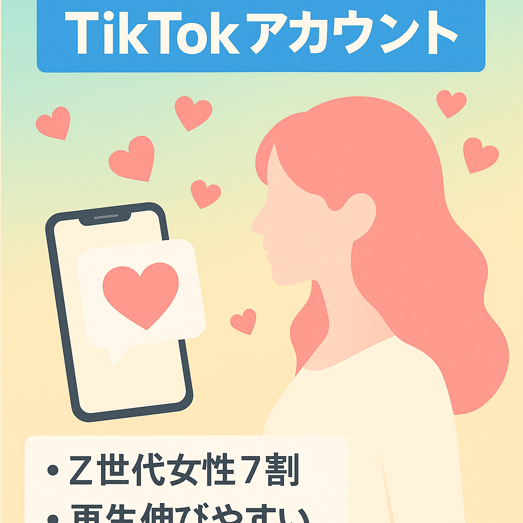 【TikTokフォロワー1万人以上】Z世代女性7割フォロワーの恋愛系アカウント