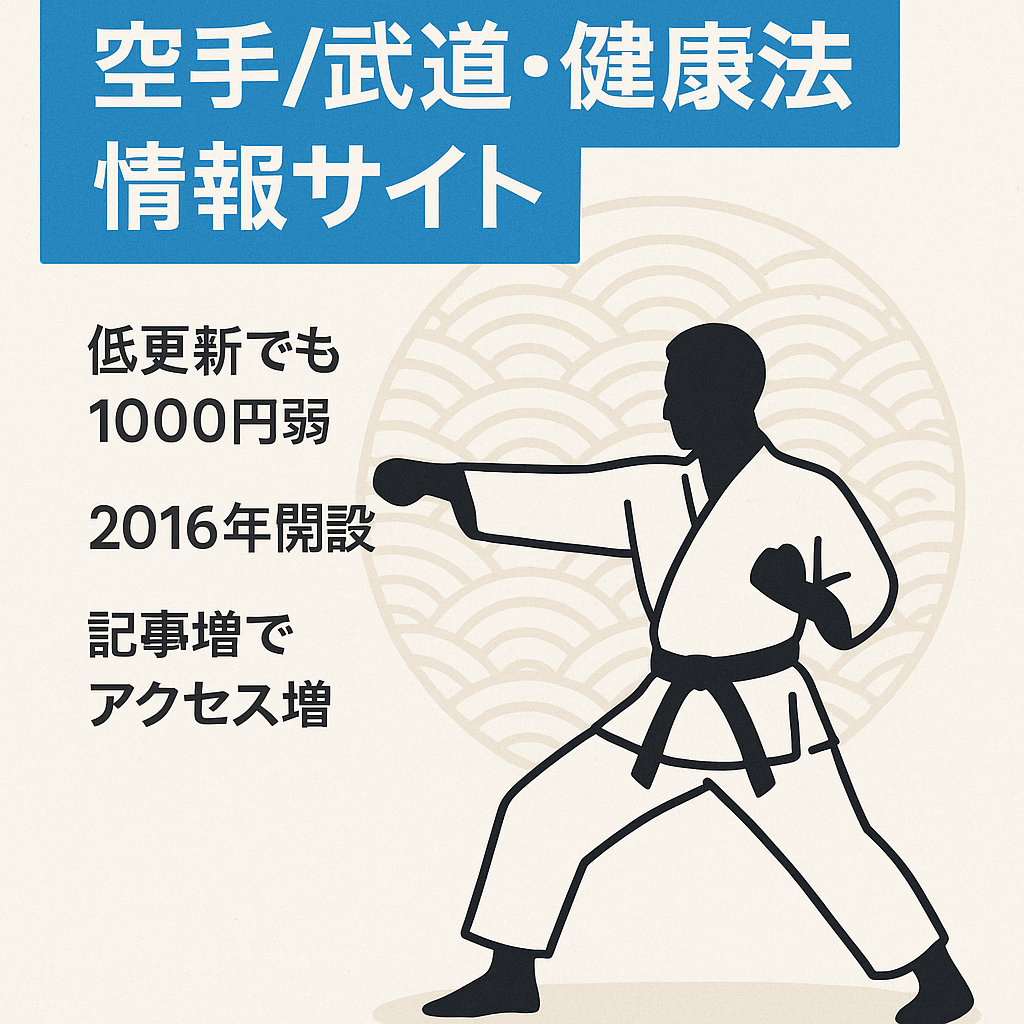 空手を中心とした、武道・健康法を発信するサイトです。