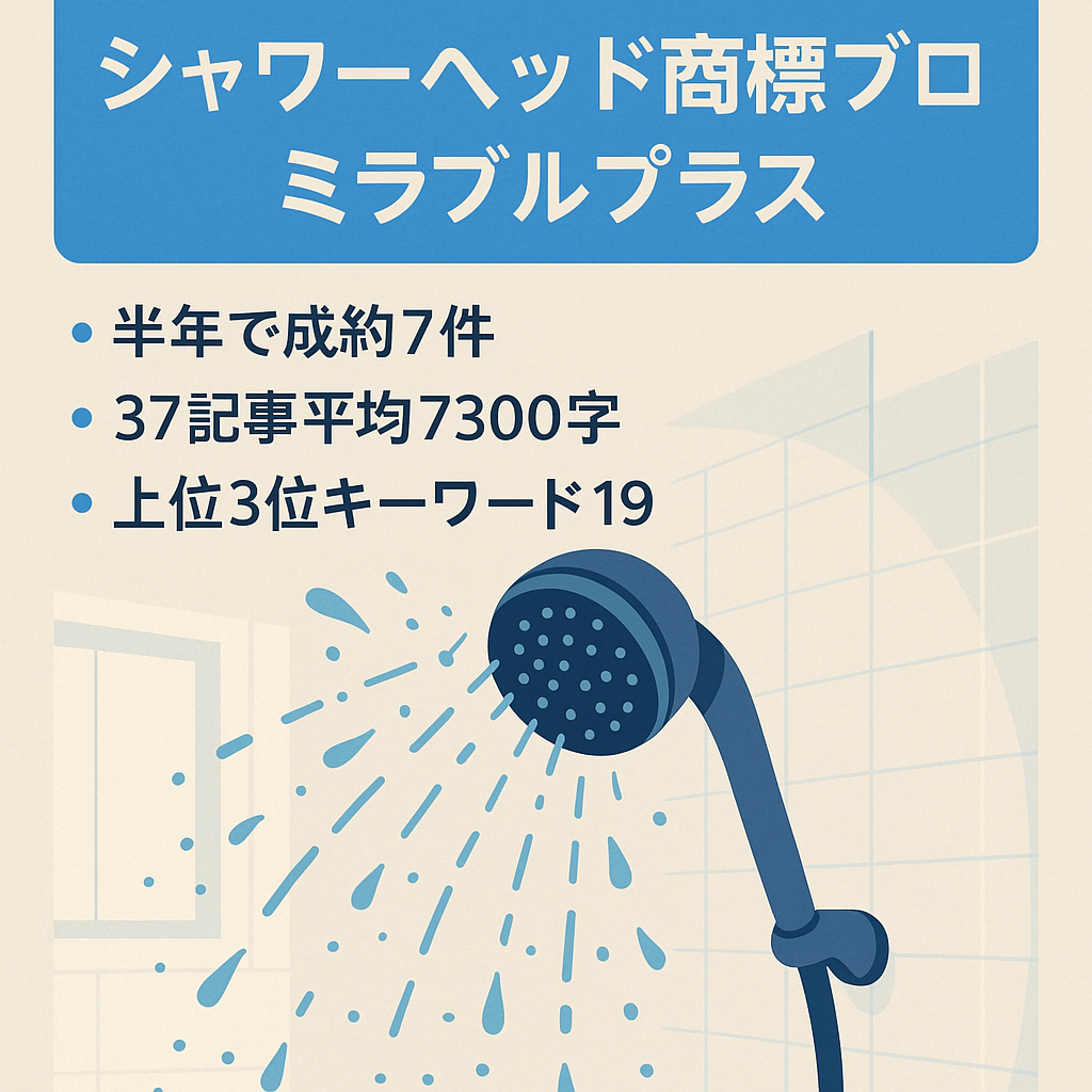 大ヒットしたシャワーヘッド【ミラブルプラス（ゼロ）の商標ブログ】