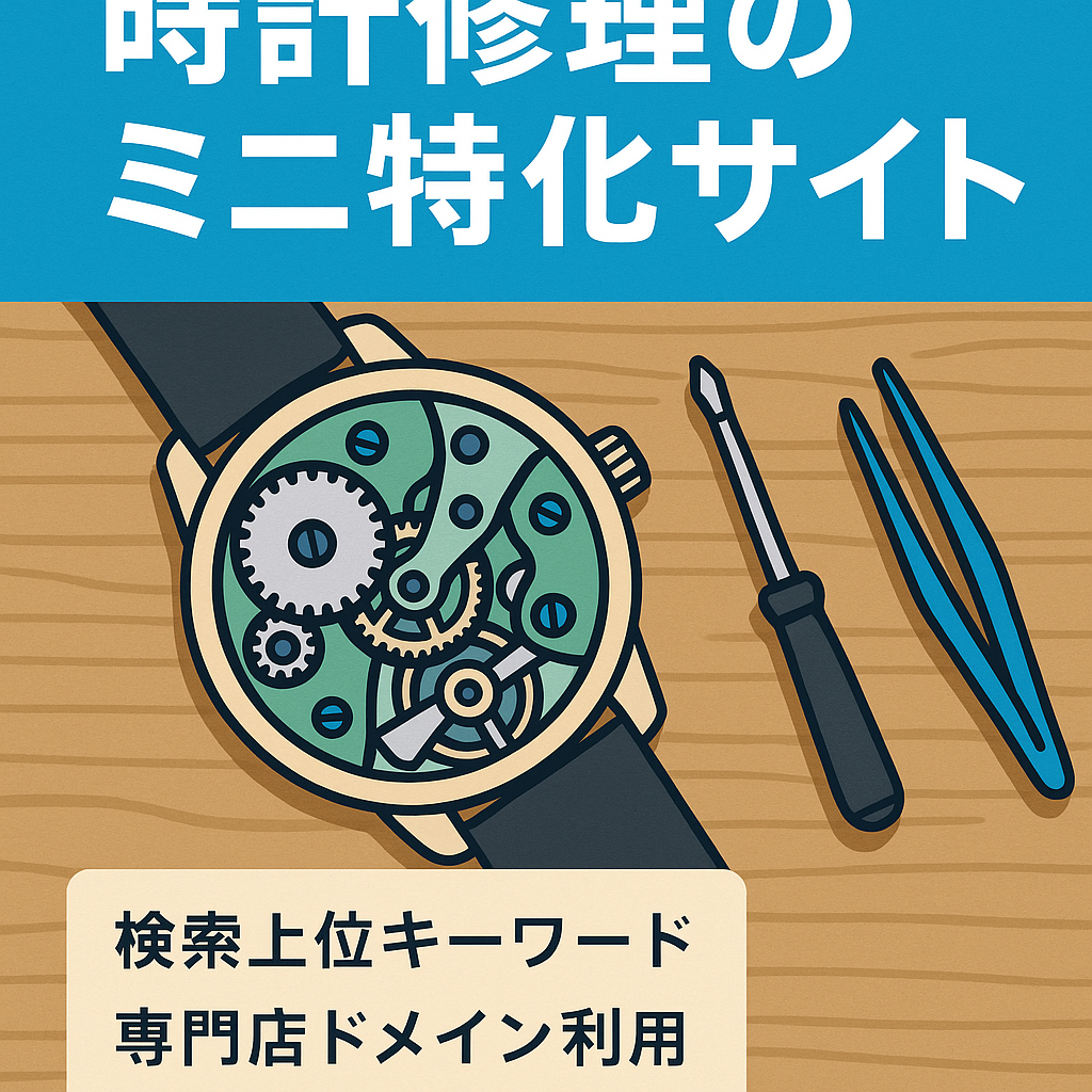 時計修理のミニ特化サイト