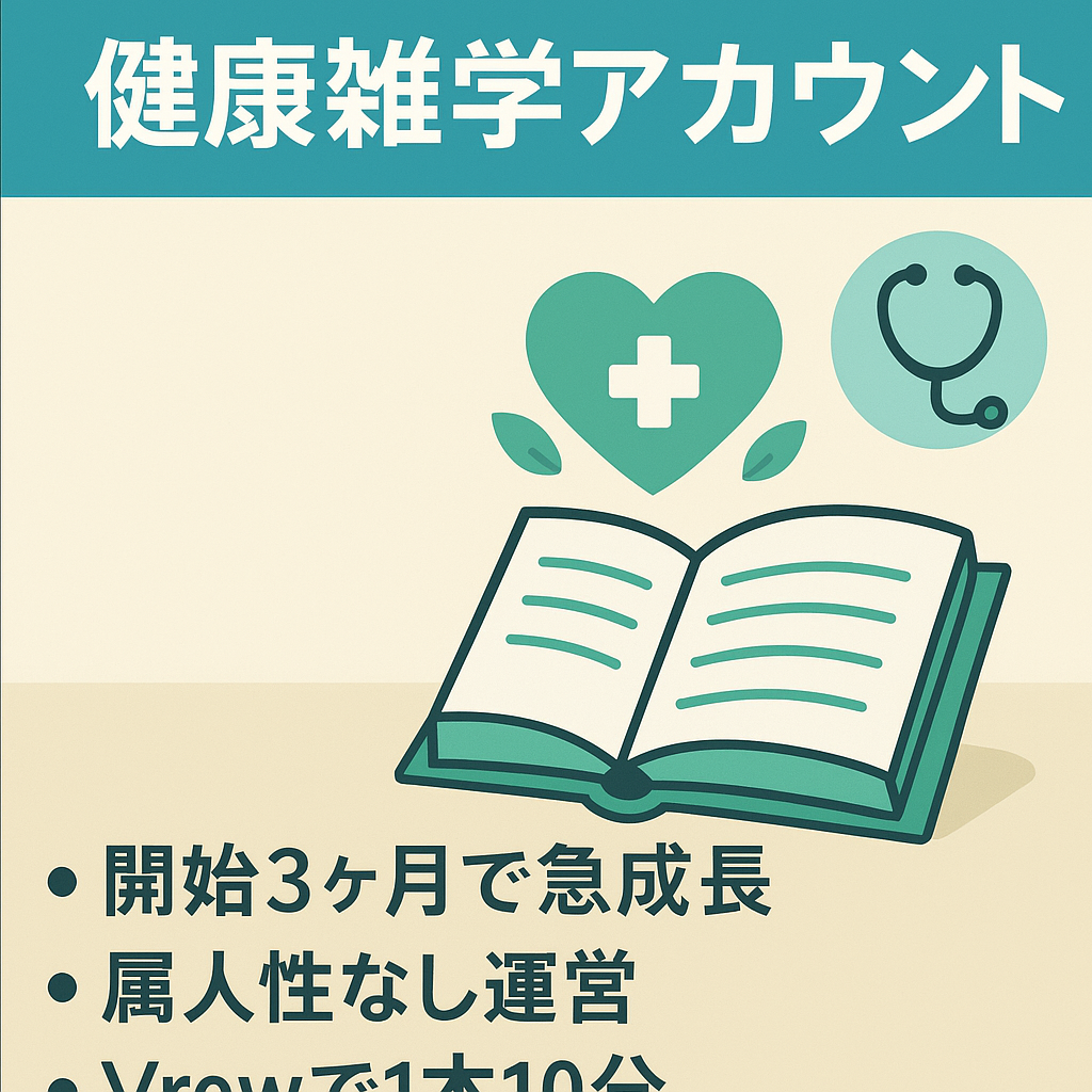 【フォロワー1万人超え】健康系雑学！属人性なし　1動画制作10分