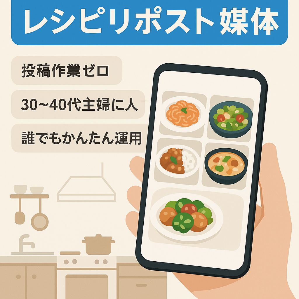 【Instagramフォロワー11.7万人】属人性なし・レシピ系リポストメディア・30代～40代の主婦層がメインのフォロワー