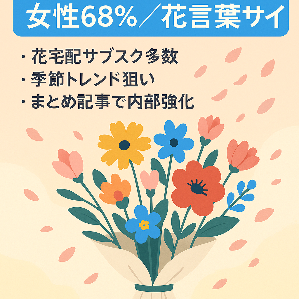 【女性比率68%の花言葉特化サイト】女性に人気なサイトをお求めの方はコチラ