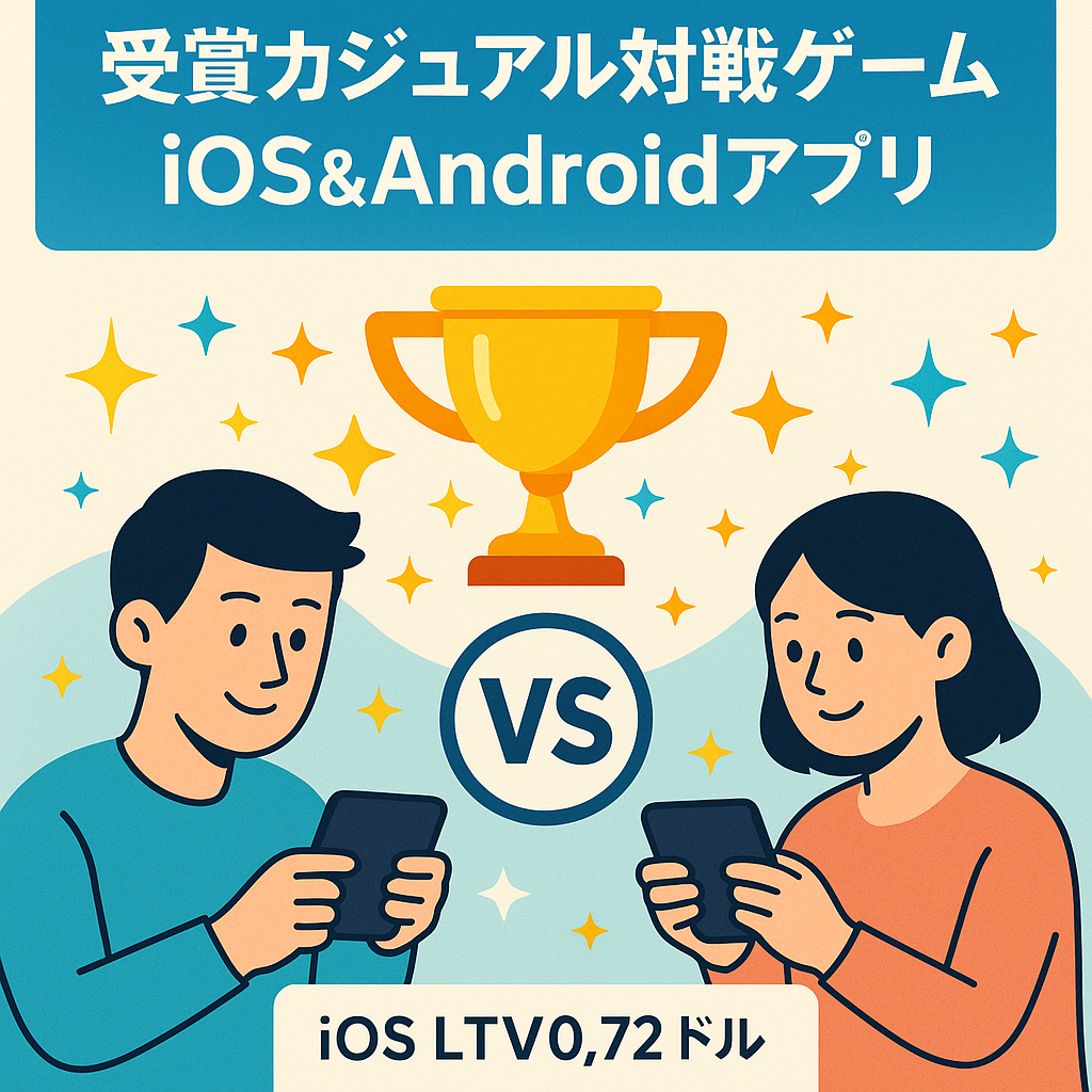 コンテンストにも受賞したガジュアルな対戦ゲームのiOS&Androidスマートフォンアプリ