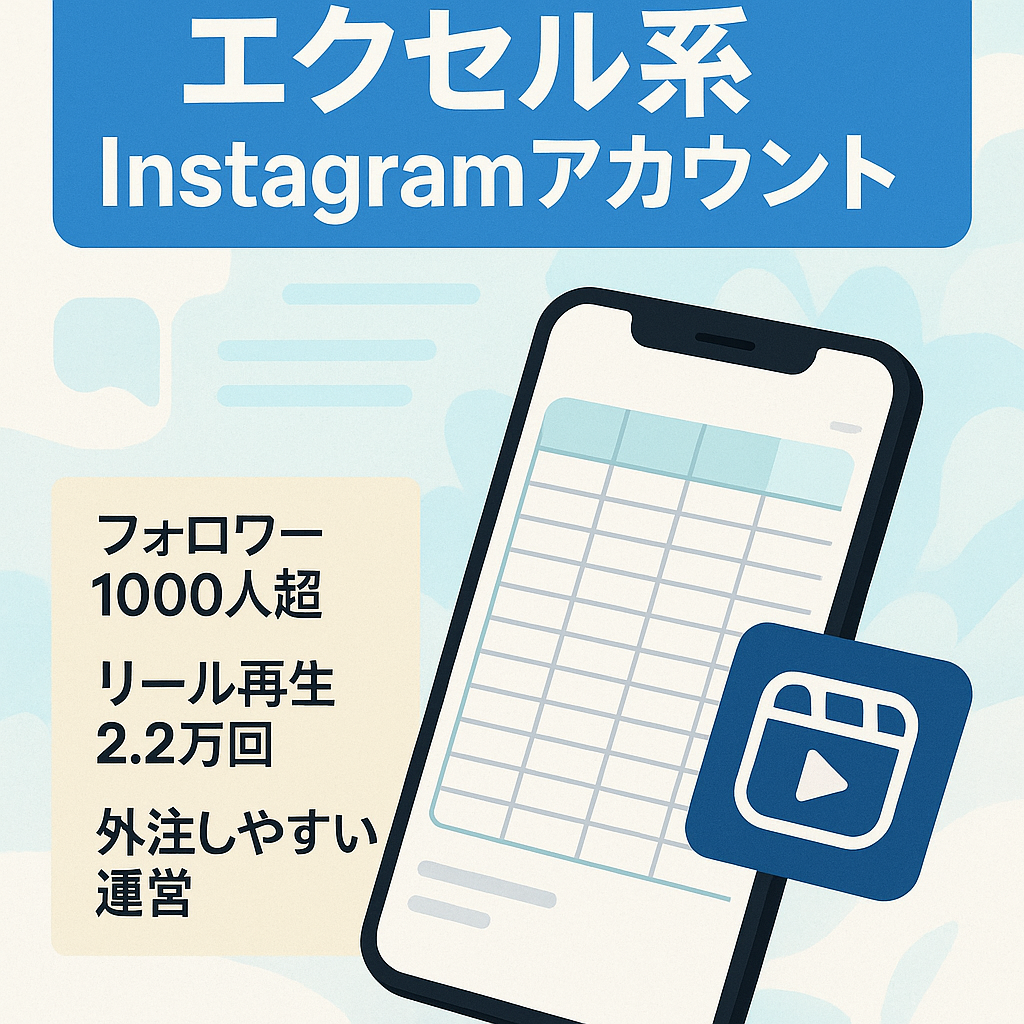 【エクセルインスタ垢】アフィリエイトに適している集客メディア
