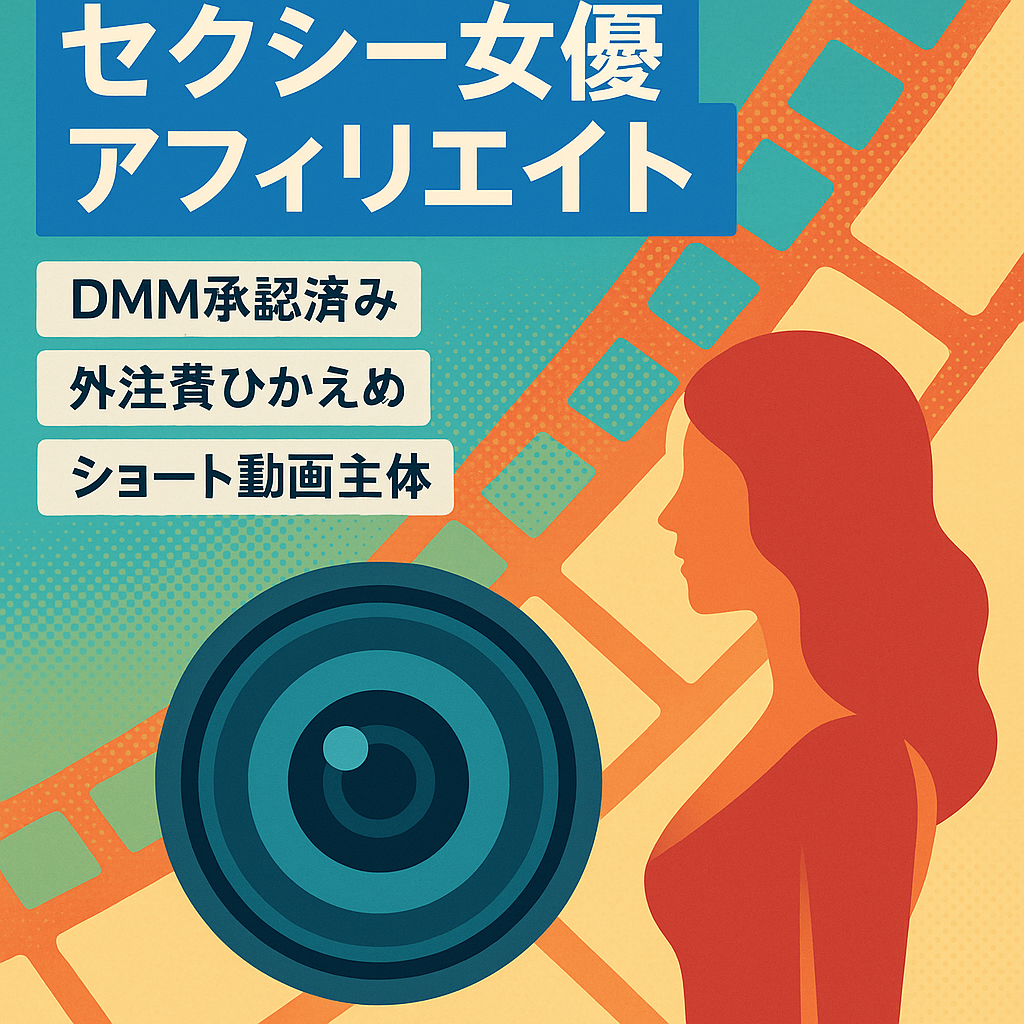 【早いもの勝ち】YouTubeショート(セクシー女優紹介系)×アフィリエイトのチャンネル