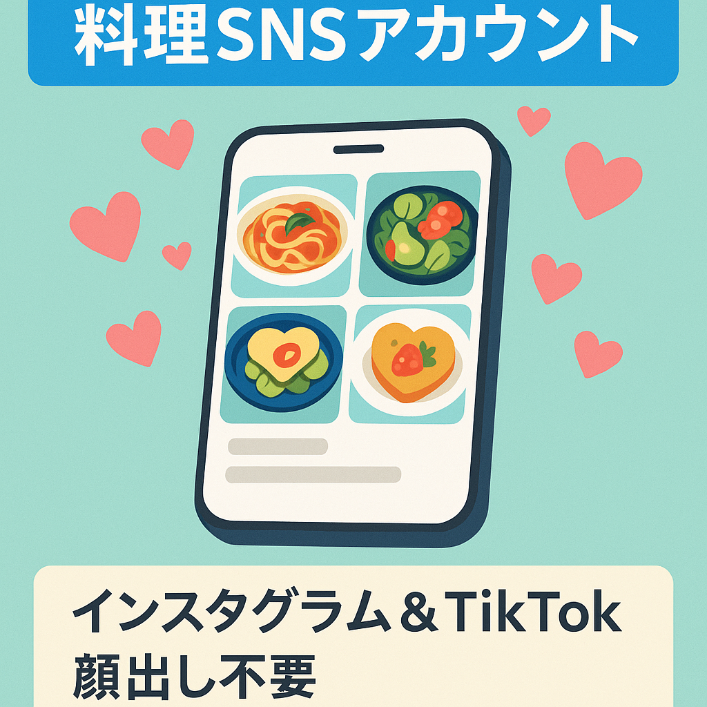 【総フォロワー14万人越え】Instagram+TikTok女性料理アカウント （顔出しなし/トレンド性あり）