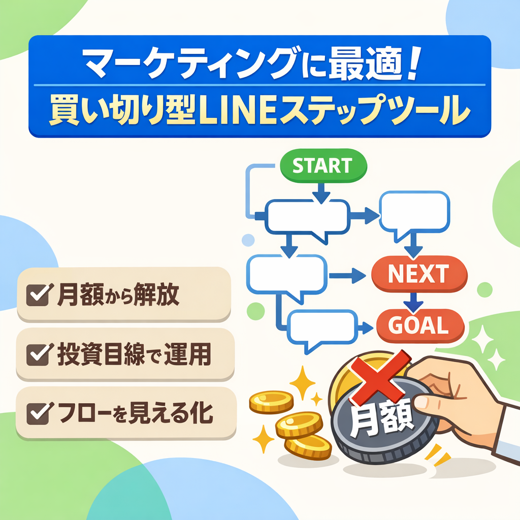 マーケティングに最適！買い切り型LINEステップツール