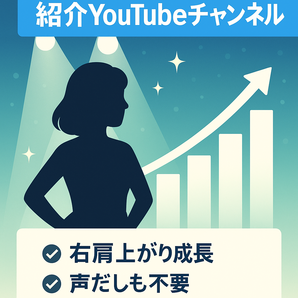 【顔出し不要】右肩上がりに伸び続けている女性芸能人紹介YouTubeチャンネル