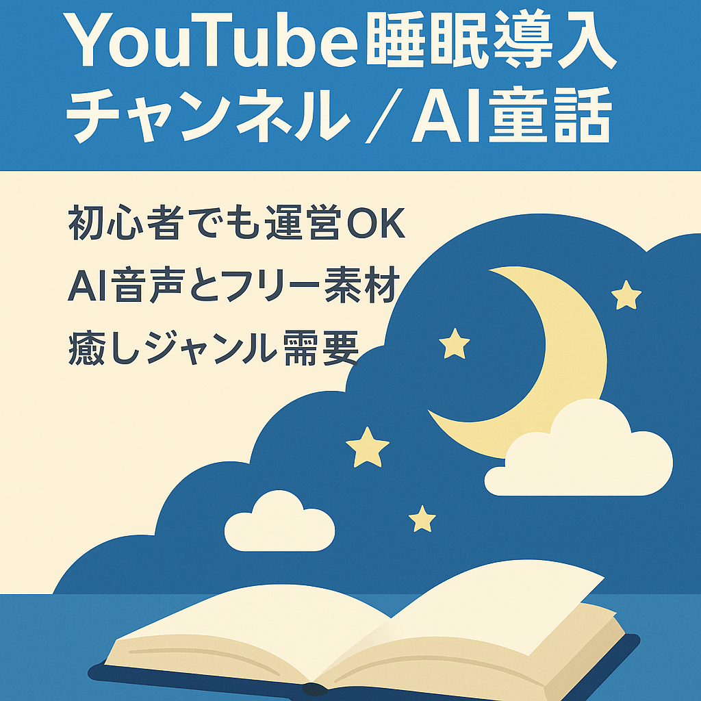 【YouTube】aiのみで作成睡眠導入チャンネル。童話の知識