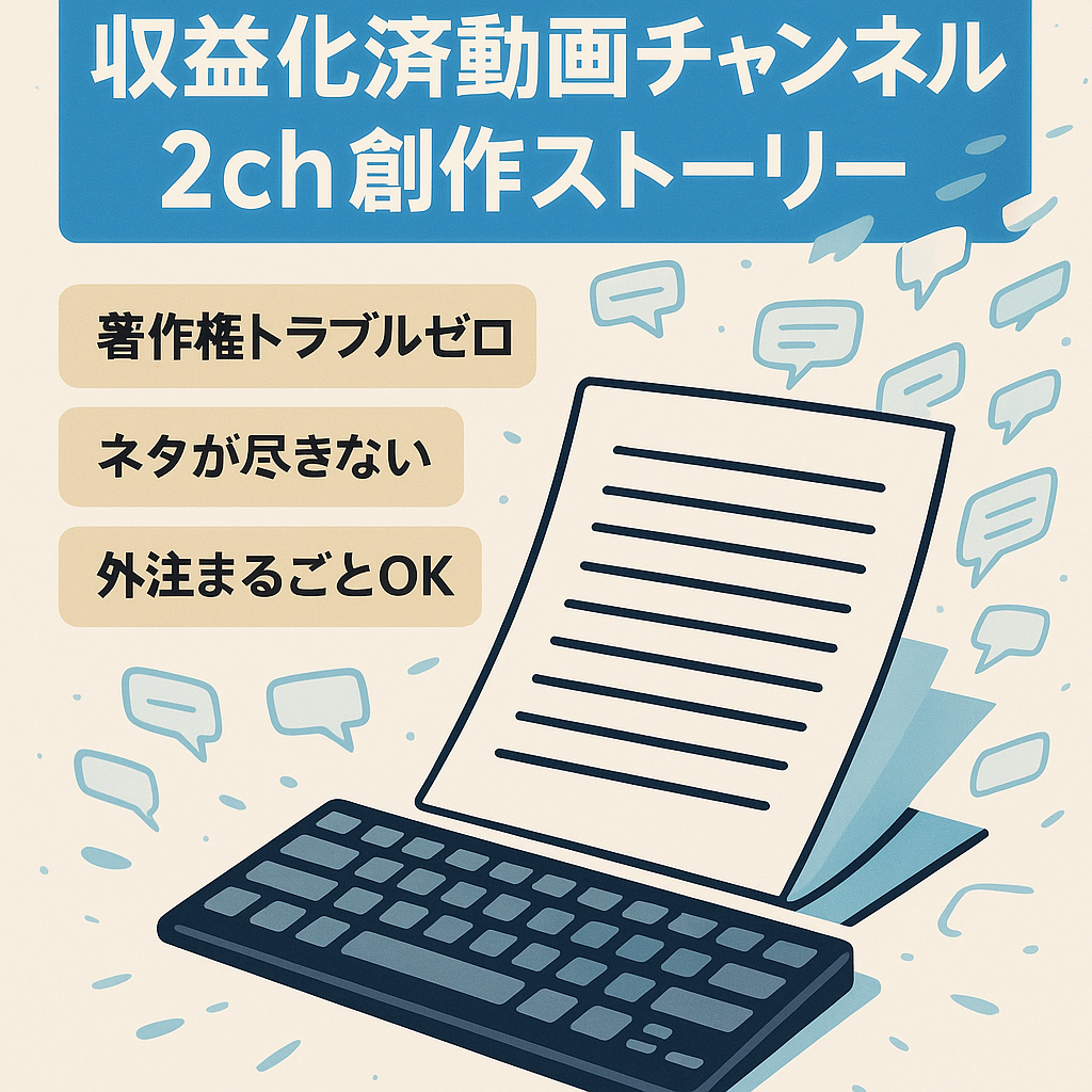 【属人性なし・収益化済み】2ｃｈ系創作ストーリーチャンネル