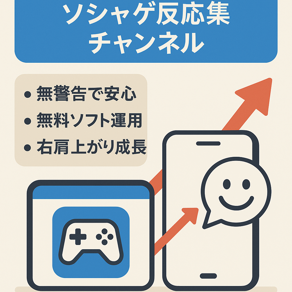 【7月収益31万】定期的な供給でネタ切れ無し！某有名ソシャゲ反応集チャンネル