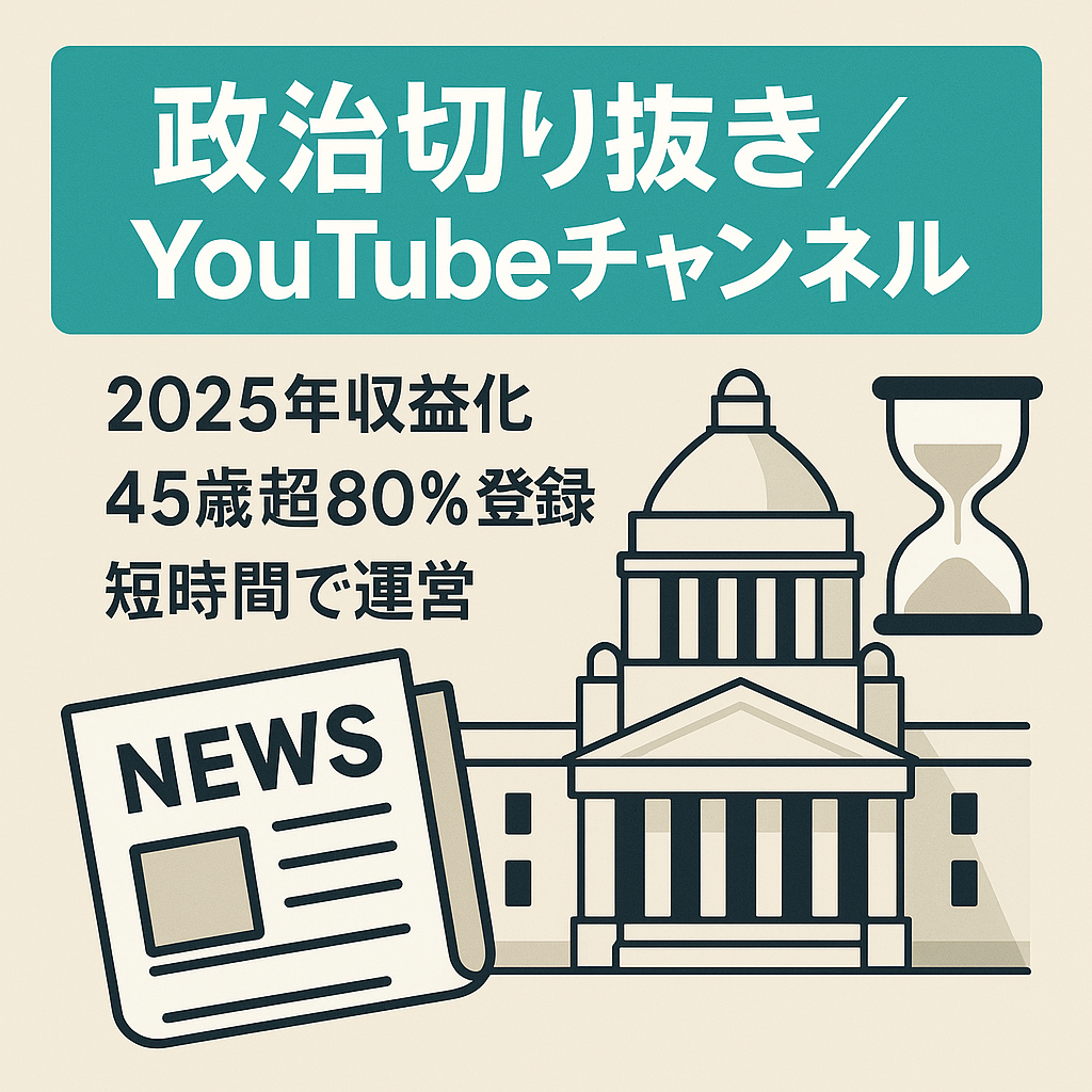 切り抜き：【11月収益化！】政治切り取りに関するYOUTUBEチャンネル