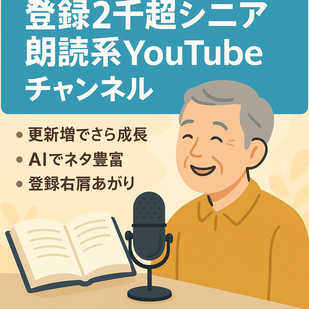 【登録者2000人超！】シニア特化のスカッと感動朗読系チャンネル