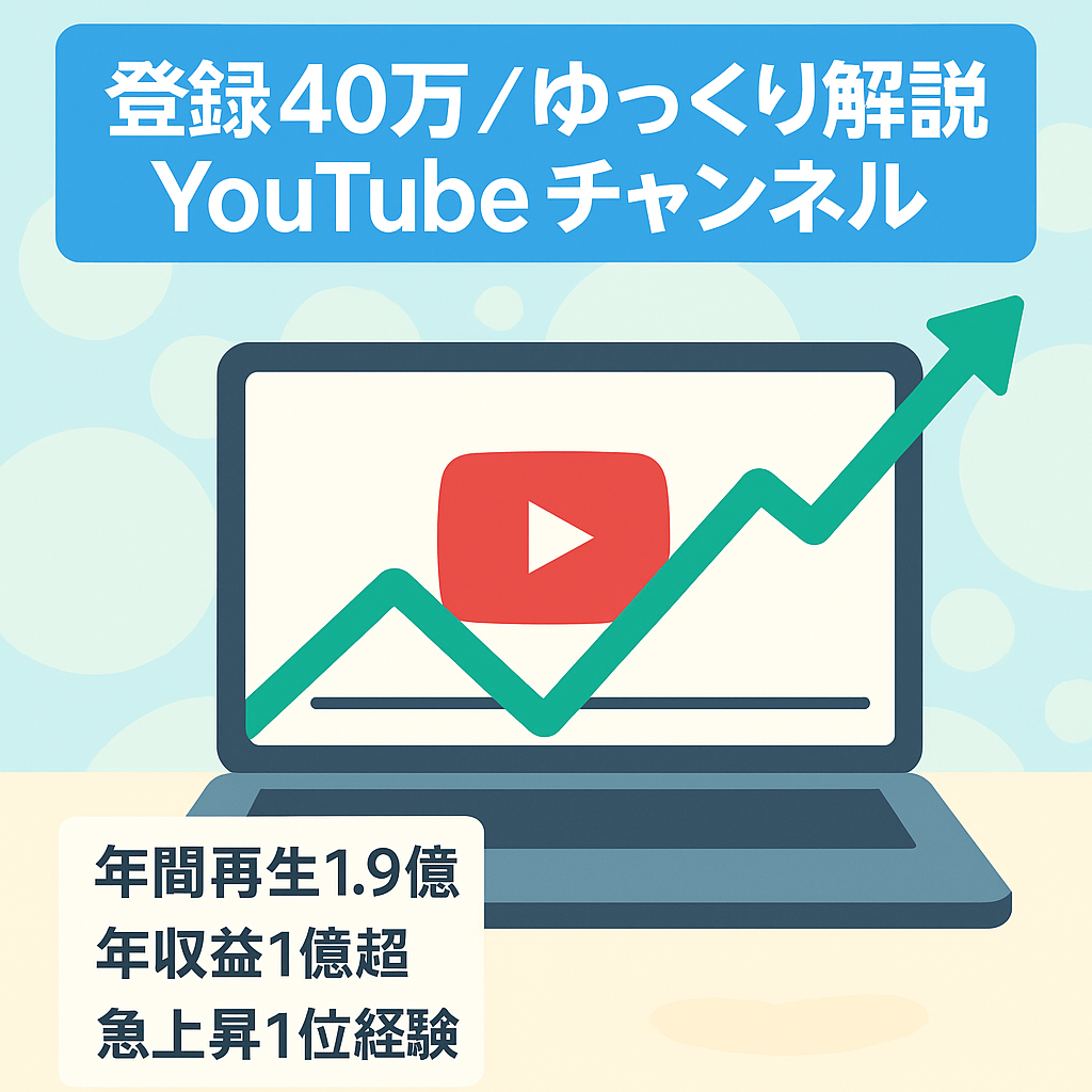 【登録者数40万人越え・ゆっくり解説】年間再生回数１,9億越えのYouTubeアカウント