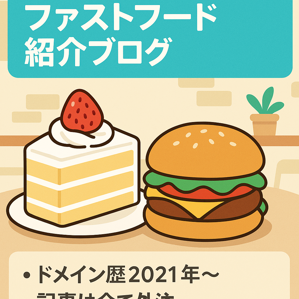 コンビニスイーツやファーストフードの新商品などを紹介しているブログ