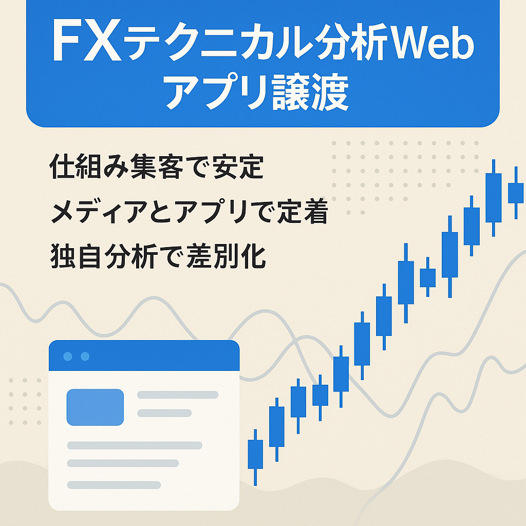 FX情報メディア＆テクニカル分析Webアプリセット譲渡